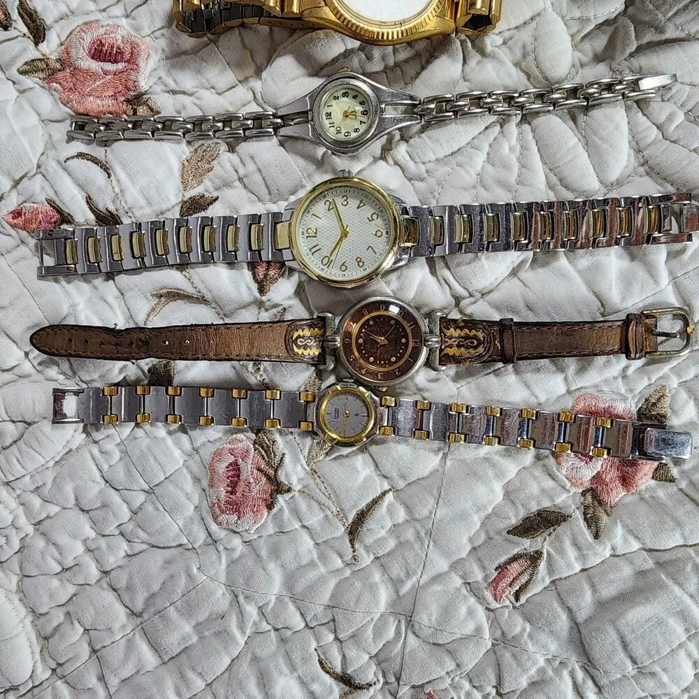 Lot of 8 Vintage Mens Womens Quartz Wrist Watches Watch Mixed Joblot Repair Part